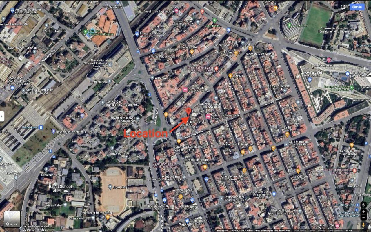 Luxury Apartment 3 Bedroom In The Heart Of Agdal Near Arribat Center Rabat Ngoại thất bức ảnh